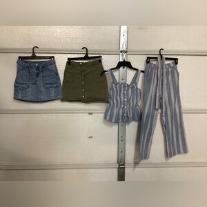 Girls outfit and two girls skirts size 12